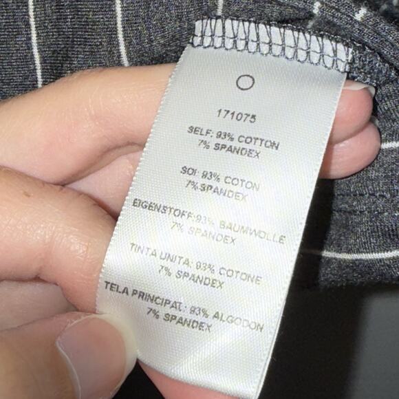 Dolan Left Coast Anthropologie Women’s Striped Gray Blazer Size Large - Picture 6 of 6